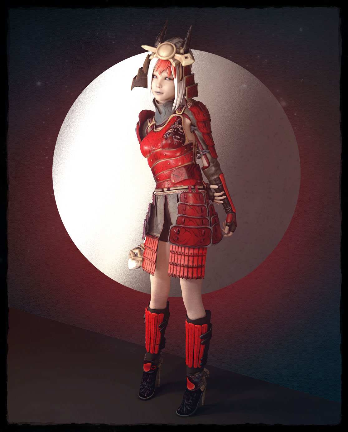 Nakano Takeko, 3D, female warrior, Aizu Domain, Samurai, Boshinkrieges, Sexy, cute @ Mathias Nell